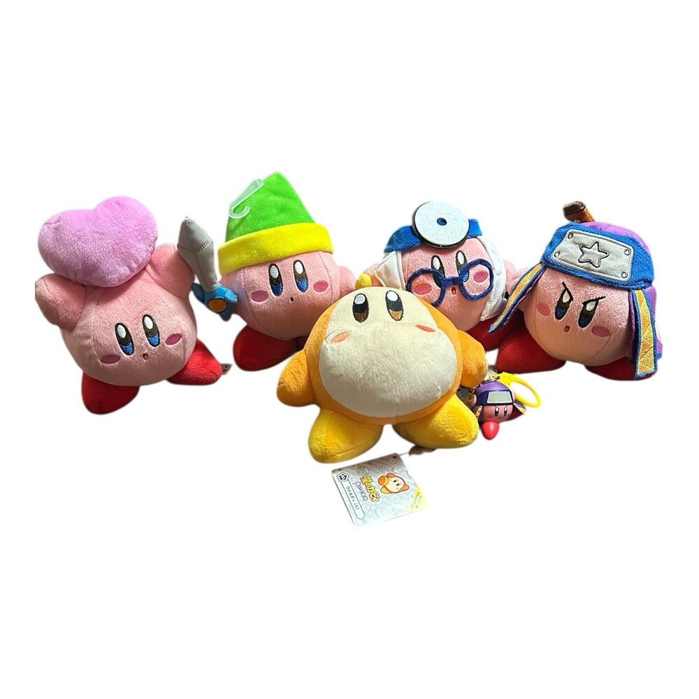 Kirby Adventure All Star Little Buddy 5"-7” Plush Lot - Doctor  Artist